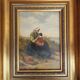 2 x Mother and child in the dunes, signed / J. de Zon (lower left) / oil on wood