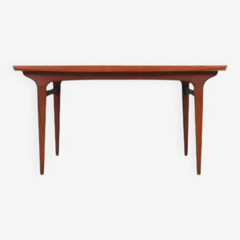 Table en teck, design danois de Johannes Andersen, années 1960