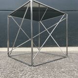 Cube en métal et verre Max Sauze