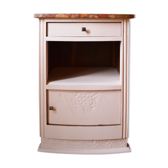 Powder pink Art Deco bedside