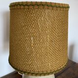 Stoneware lamp - rope lampshade