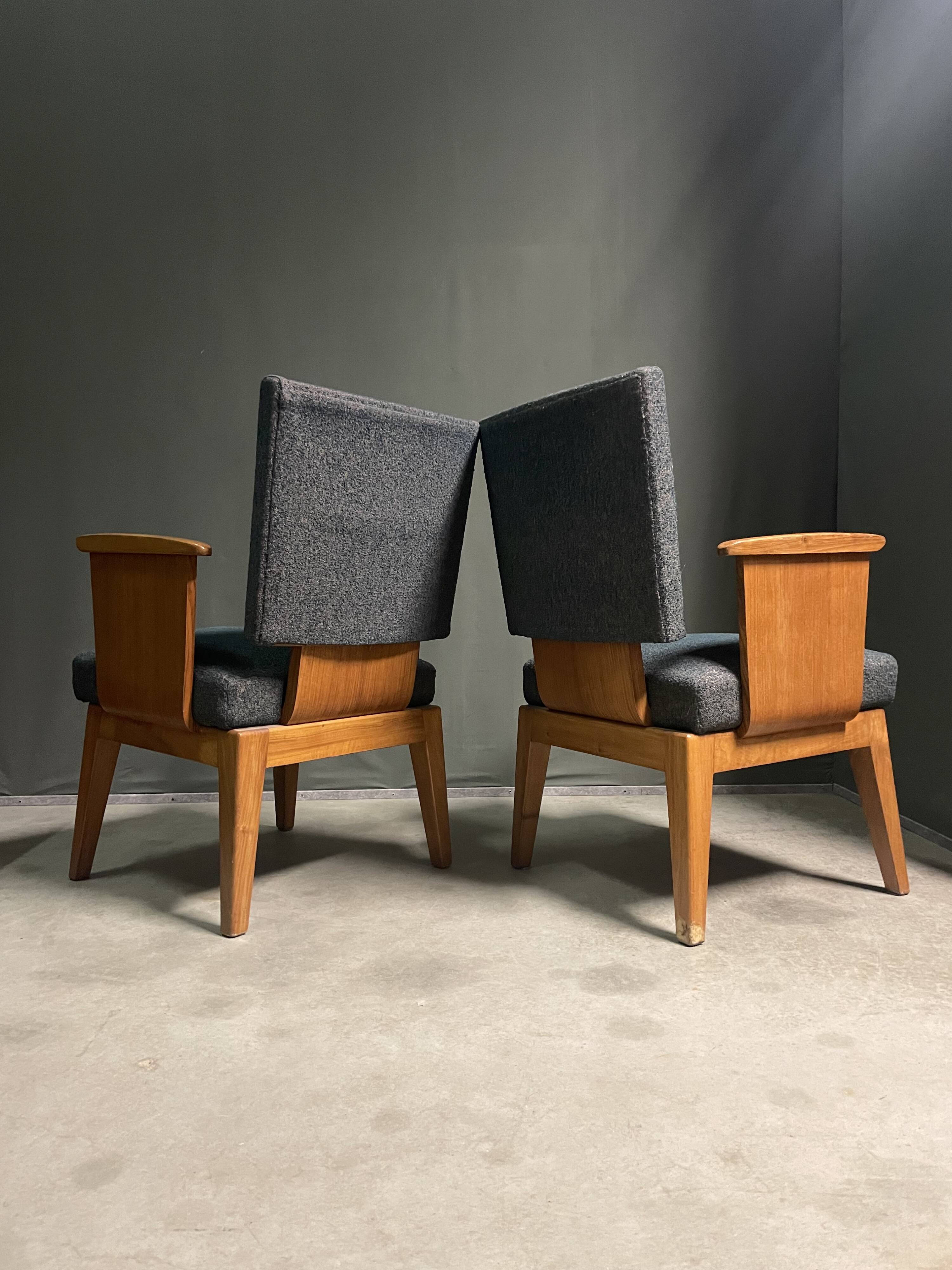 Extremely rare André Sornay style armchair, 1950s.