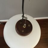 Suspension Reggiani opaline and teak