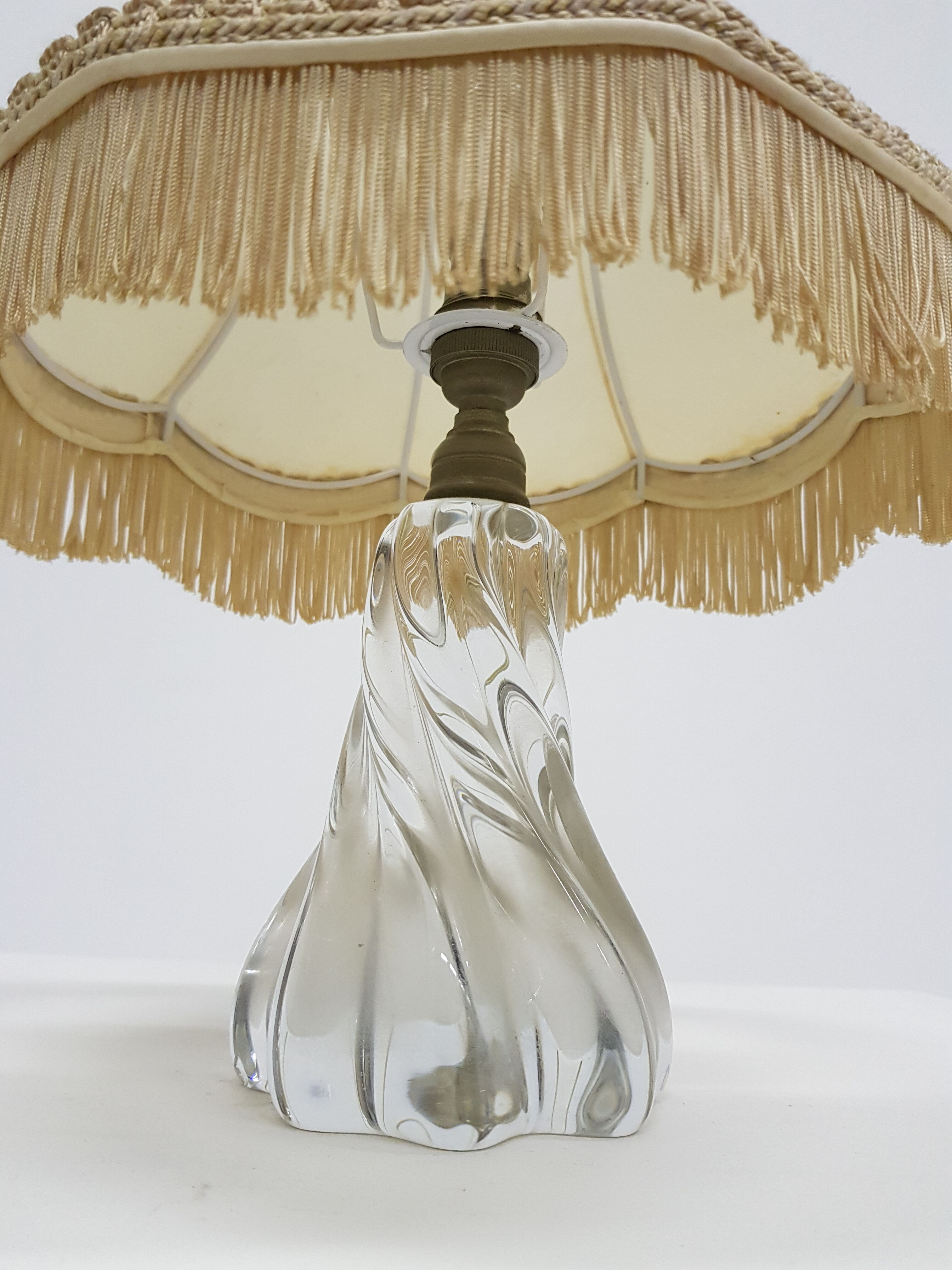 Vintage baccarat crystal lamp