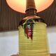 Large glazed ceramic art table lamp by Bjørn Wiinblad for Rosenthal, 1960s