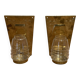 Pair of Scandinavian design candle holders from the 1960s.