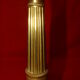 Bronze and brass candlestick, "Restoration" style, electrified as a lamp base.