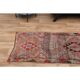 1970s Turkish Oushak Handmade Wool Cotton Orange Runner Rug 78x355