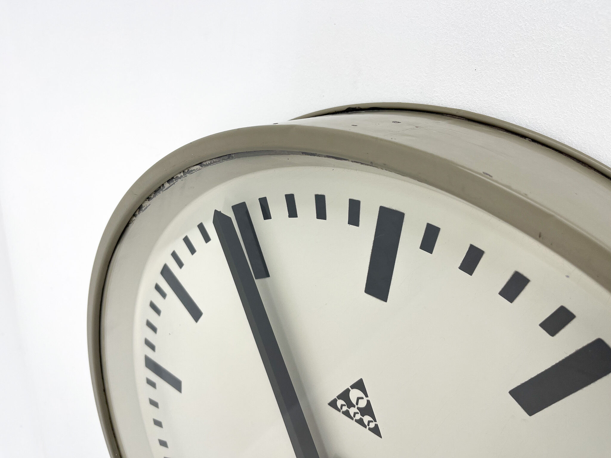 Large Vintage Industrial Wall Clock by Pragotron, 1950's