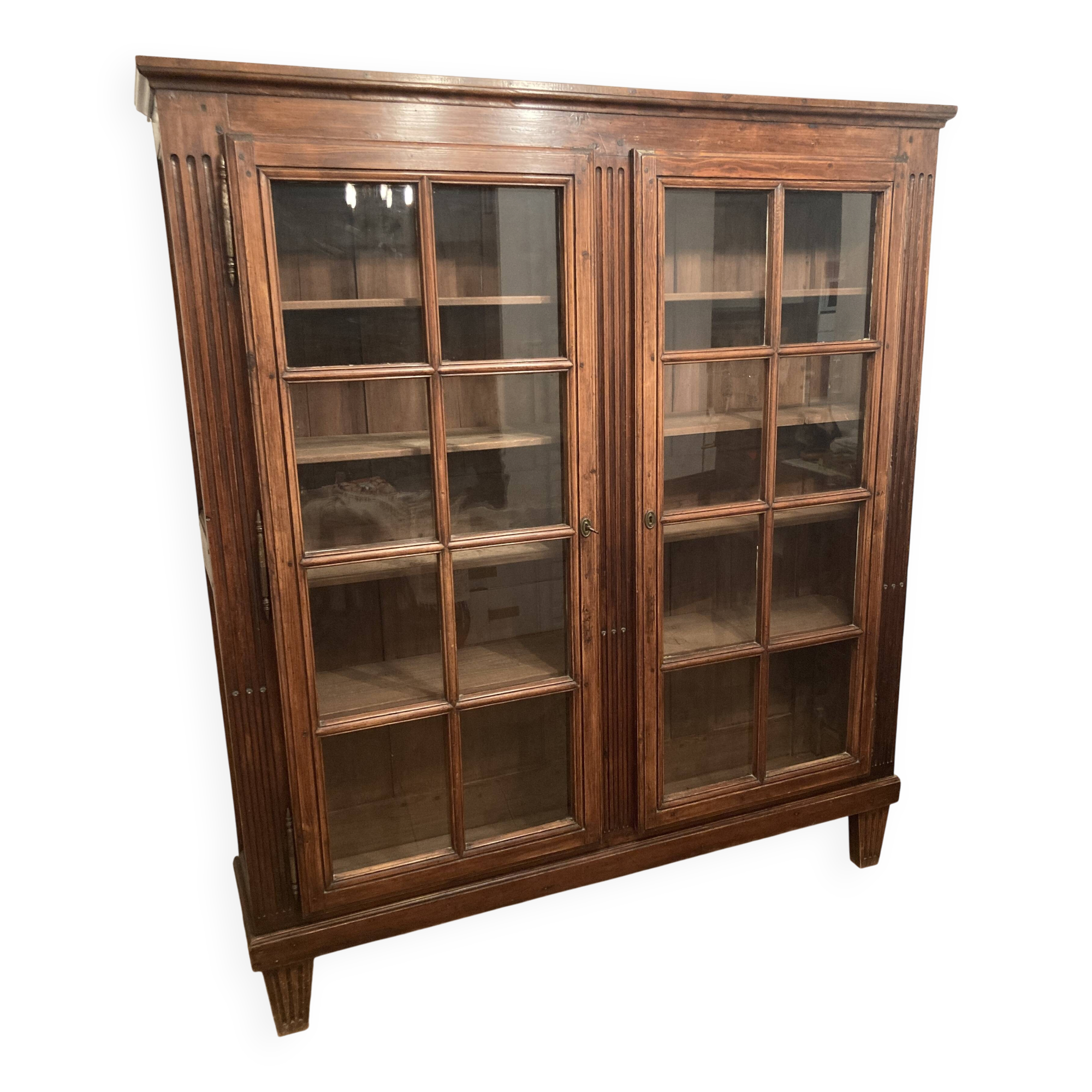 Antique library or large dresser - late 19th century - 167 x 187 x 34