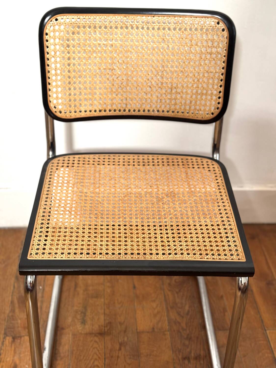 Marcel Breuer black chair B32 Cesca Made in Italy