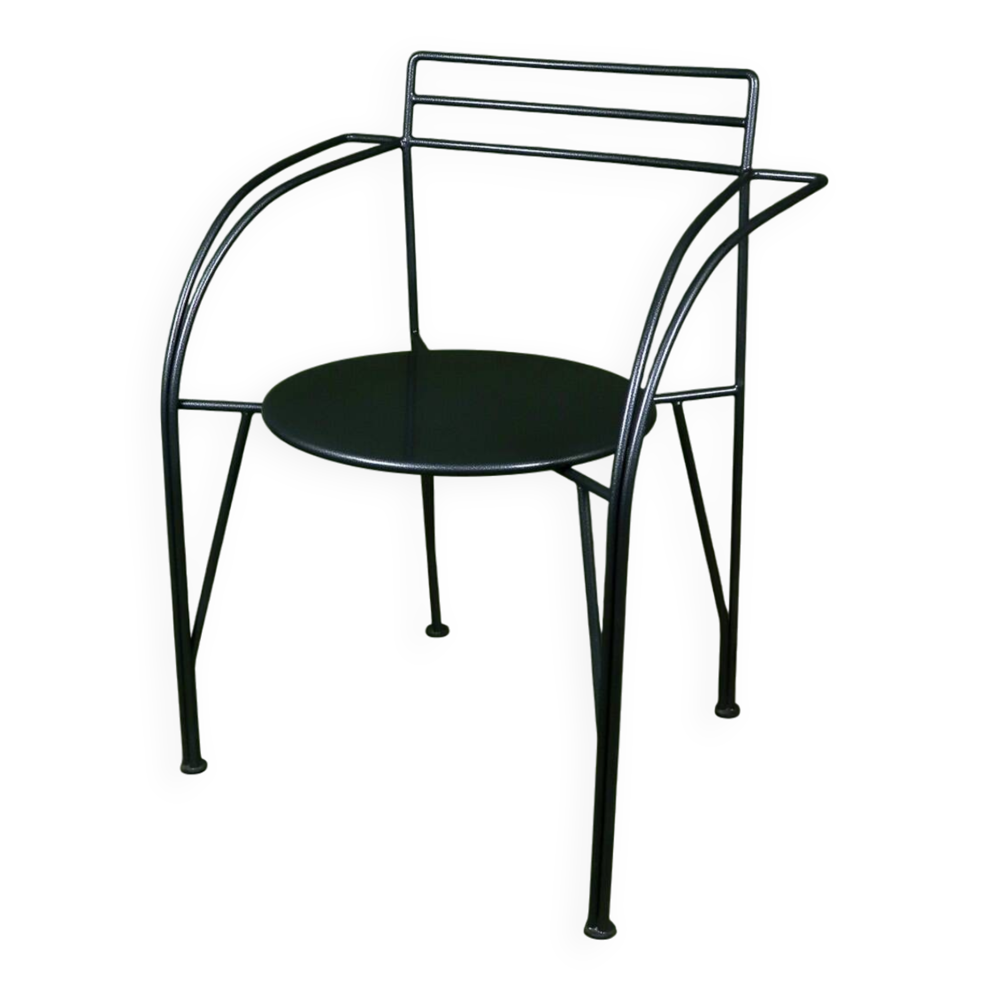 Silver Moon Armchair Pascal Mourgue metal 1985