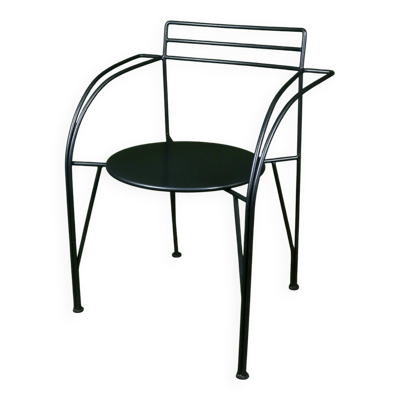 Fauteuil Lune d'Argent Pascal Mourgue métal 1985