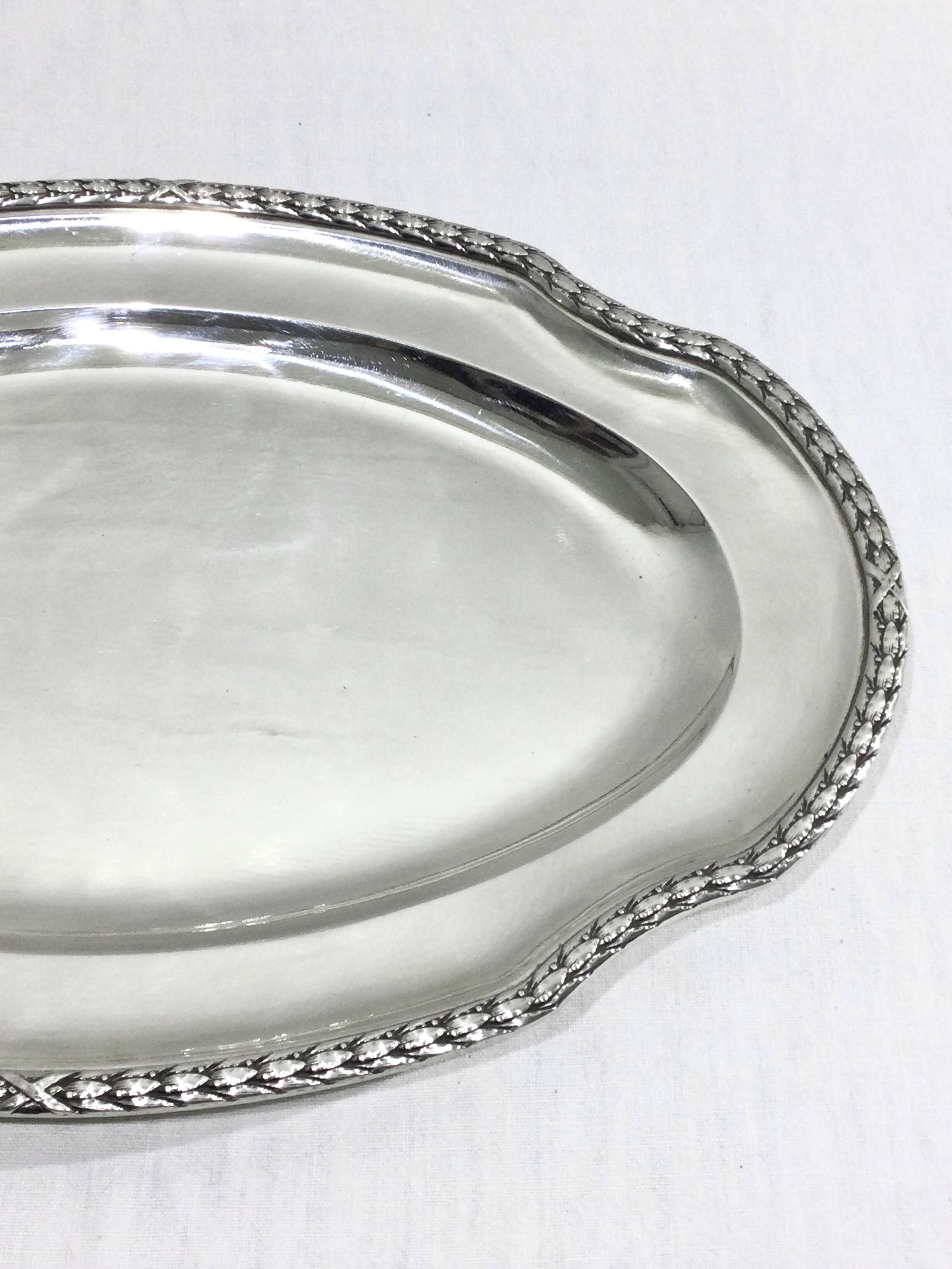 Victor Boivin - Plat De Service en Argent