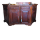 Antique low chamfered sideboard.