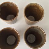 Set of 4 glasses in gres