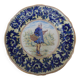 Old earthenware plate decorated with a character marked Le HAVRE
