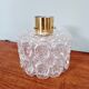 Brass and textured transparent glass ceiling light, Limburg, 1970
