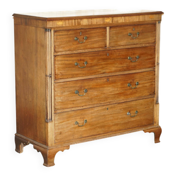 Grande commode antique Thomas Chippendale Sheraton Revival bois dur
