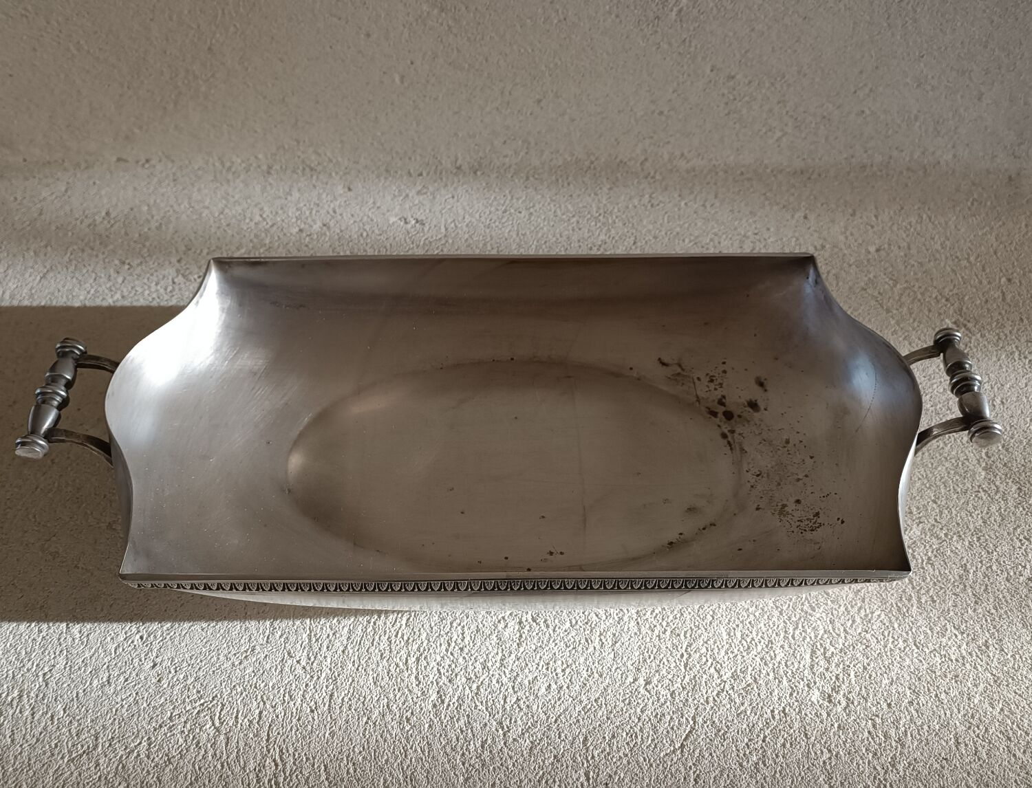 Silver metal basket signed Roux Marquiand