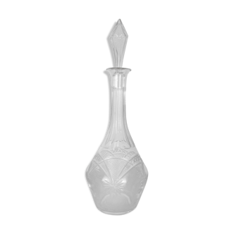 Cut crystal carafe