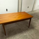 60's rectangular Scandinavian table with extension cords