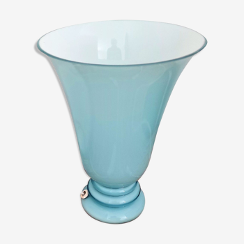 Hand-blown glass double layer table lamp cvv vianne co 1940/50