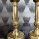 Pair of brass push candle holders – Late 19th century
