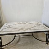 Table fer et marbre s