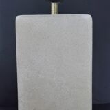 Sclupted stone lamp base with lampshade