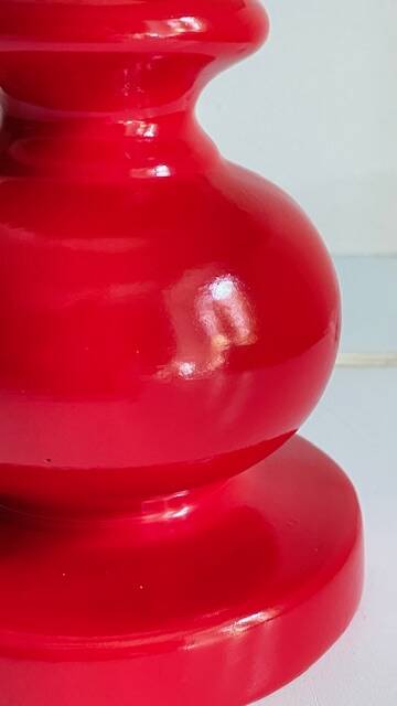 LAMPE Céramique Mûriers ANNEES 70
