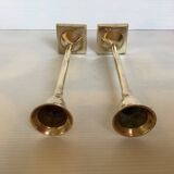 Pair of brass candlesticks
