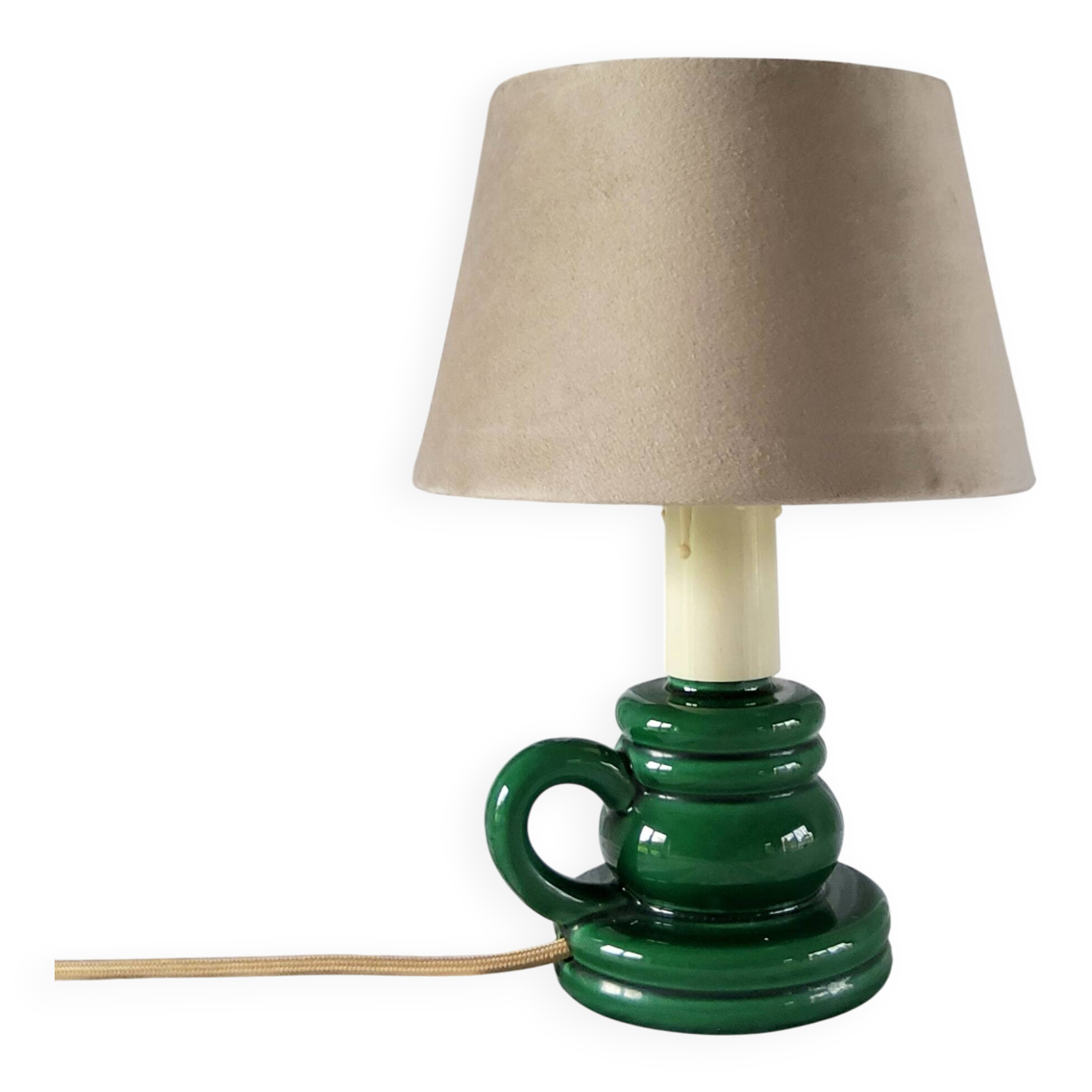 Lampe céramique émaillée