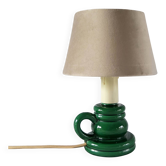 Enamelled ceramic lamp