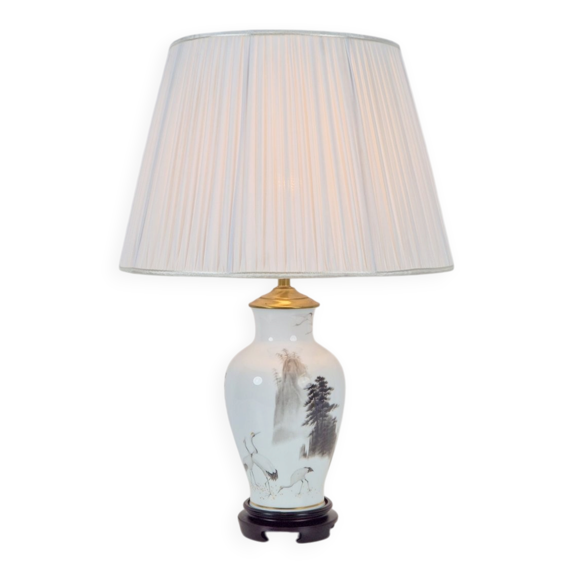 Japanese Table Lamp by Haruo Momoki for Franklin Porcelain, 1980s