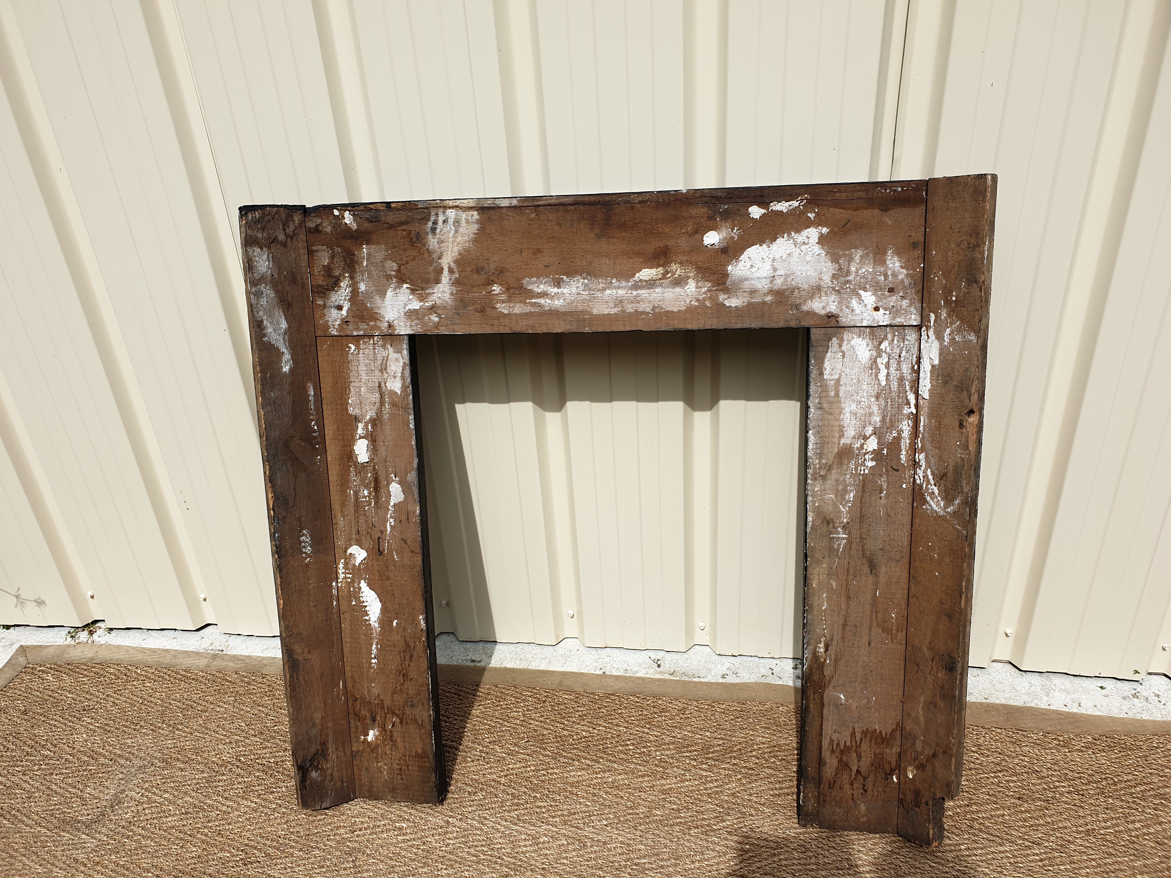 wooden fireplace coat