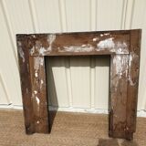 wooden fireplace coat