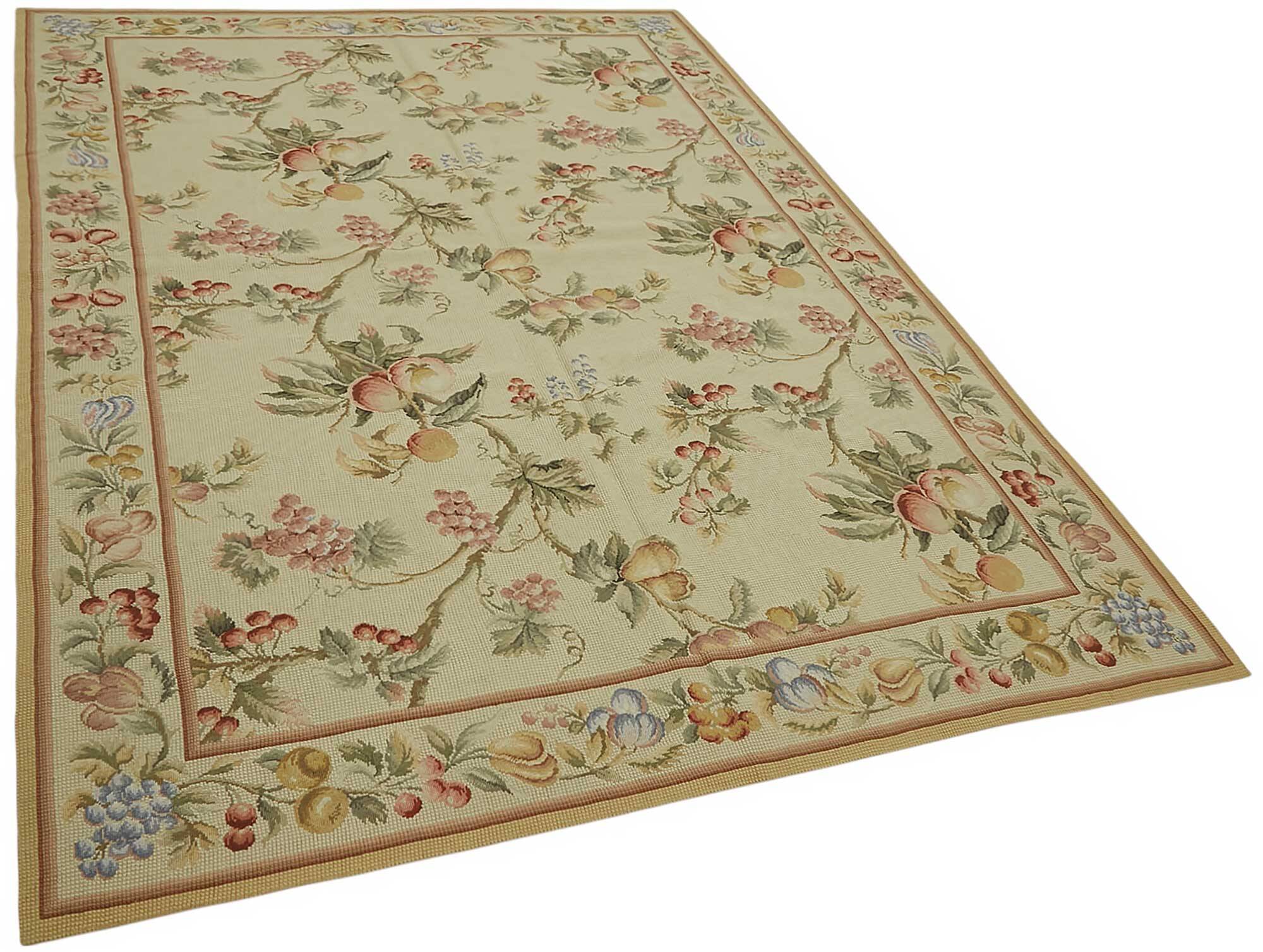 Handmade Vintage Flatweave Needlepoint Kilim 185 cm x 280 cm