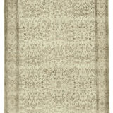 Hand-knotted one-of-a-kind turkish beige carpet 190 cm x 297 cm