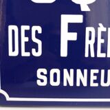 Plaque de rue émaillée