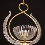 Elegant Art Deco Barovier and Toso chandelier, 1940s