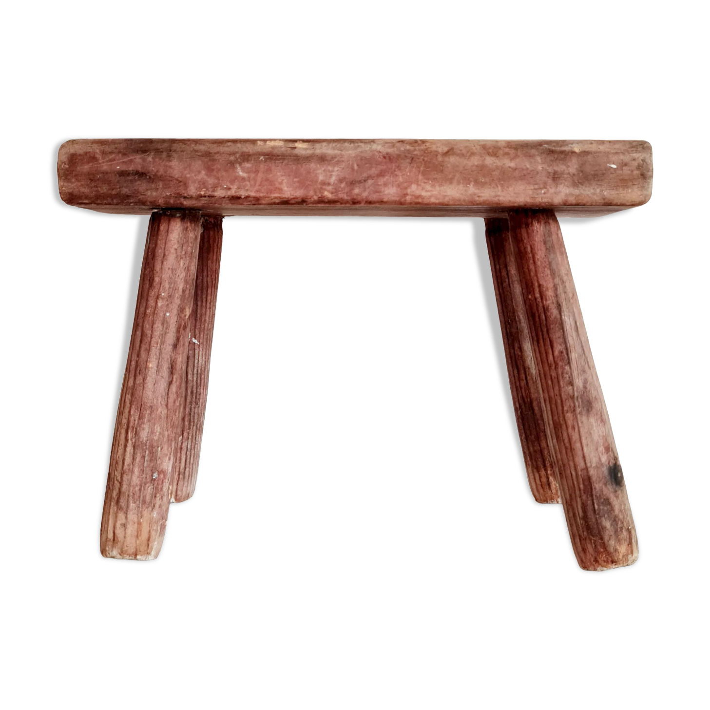 Mini wooden farmhouse bench