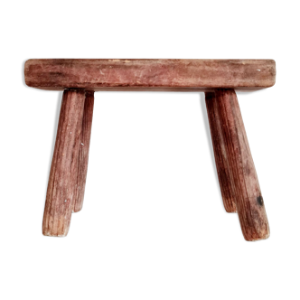 Mini wooden farmhouse bench