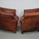 Vintage Dutch cognac leather club chair, 1970s, set of 2