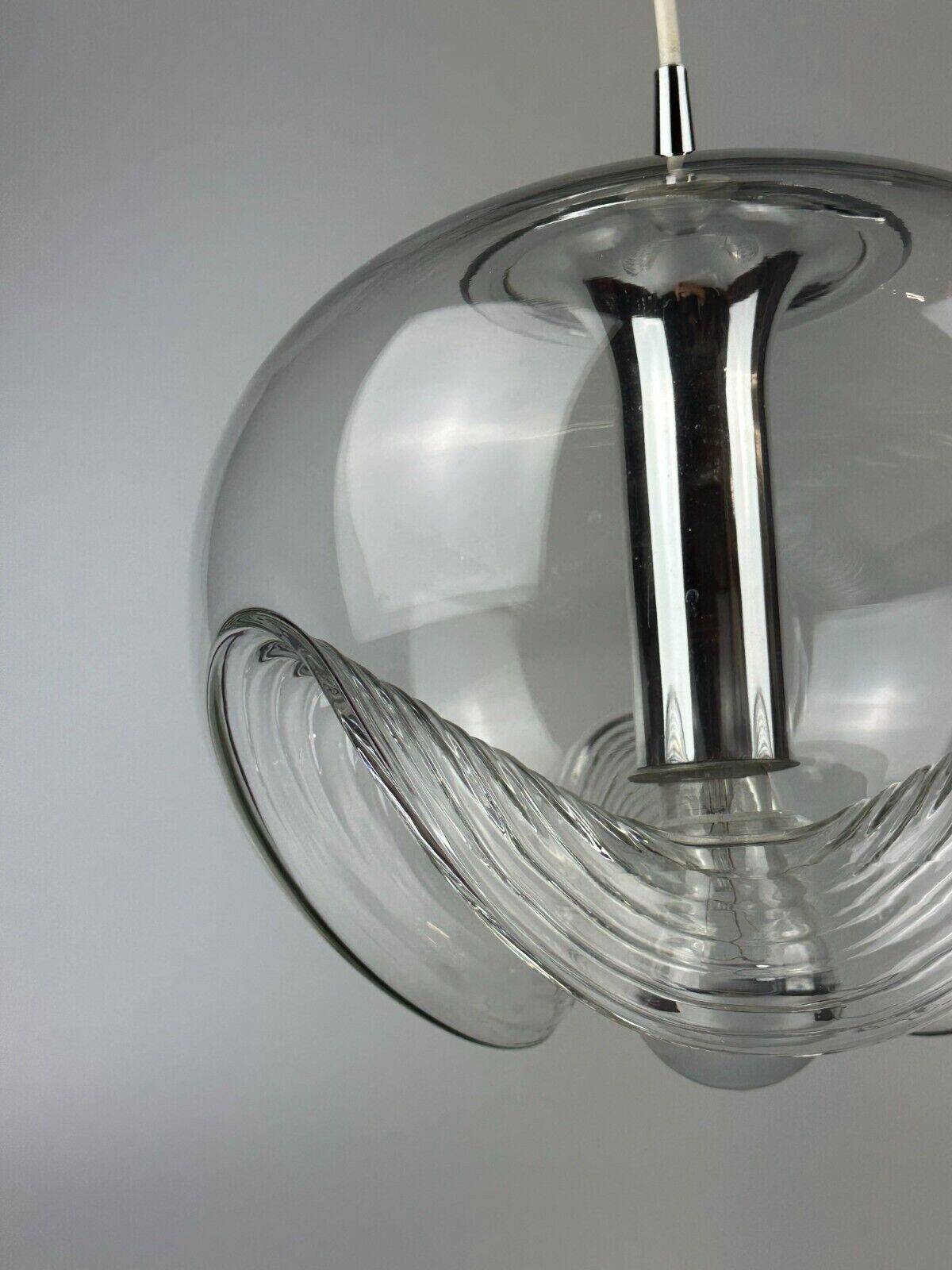 60s 70s ceiling lamp hanging lamp Peill & Putzler "Wave" Koch & Lowy Design