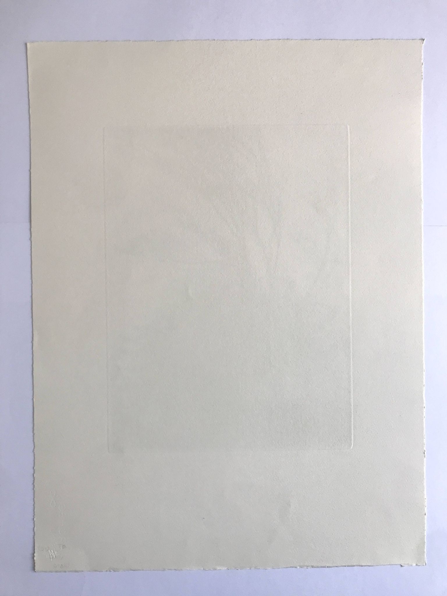 Nicole Bouharmont, tempête, 2013, pointe sèche originale signée