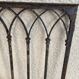 Gothic style wrought iron gate