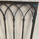 Gothic style wrought iron gate
