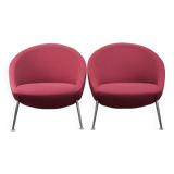 Ensemble de fauteuils vintage design Artifort violet, modèle Hanna