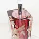 Large Italian lucite table lamp with flowers by Romeo Rega